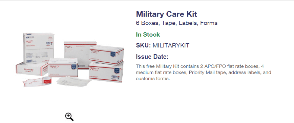 military care package kit