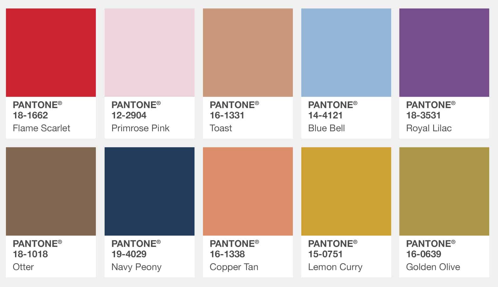 PMS Color Matching Palettes