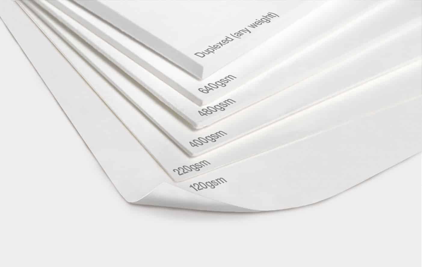 Paper weight ranging from 300-380 gsm, Cover Paper