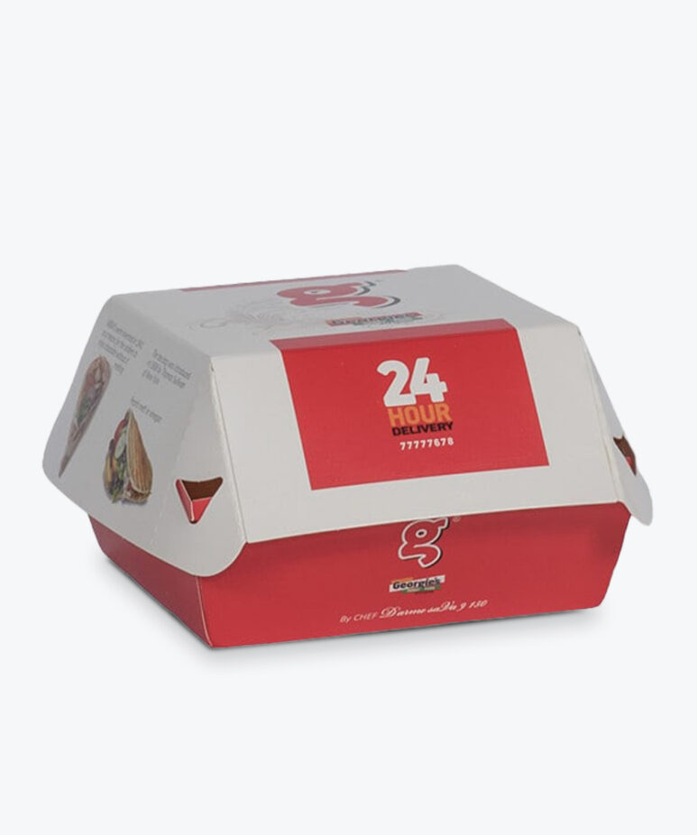 Custom Printed Burger Packaging Boxes