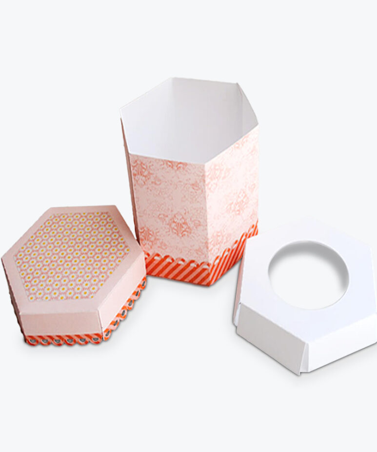 Octagon Cut Pastry Box
