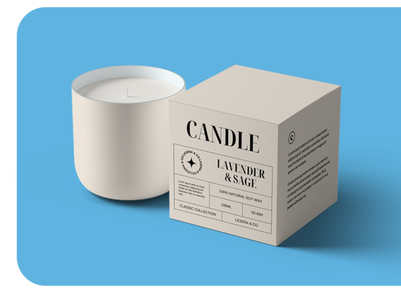 Expressive & Custom Candle Packaging Boxes