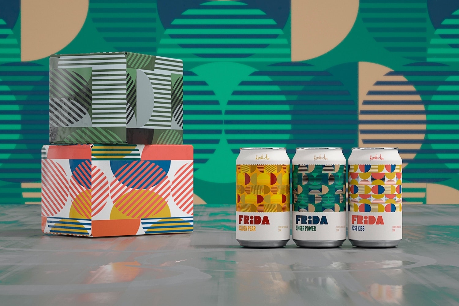 geometric shapes patterns abstract and bold packaging design ideas